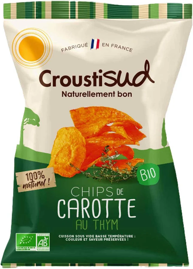 chips bio pétale carotte 70g Croustisud