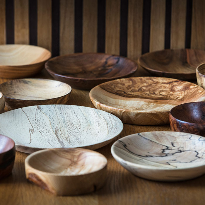 coupelle en Noyer ou Frêne pce Ø10-20 - H3cm