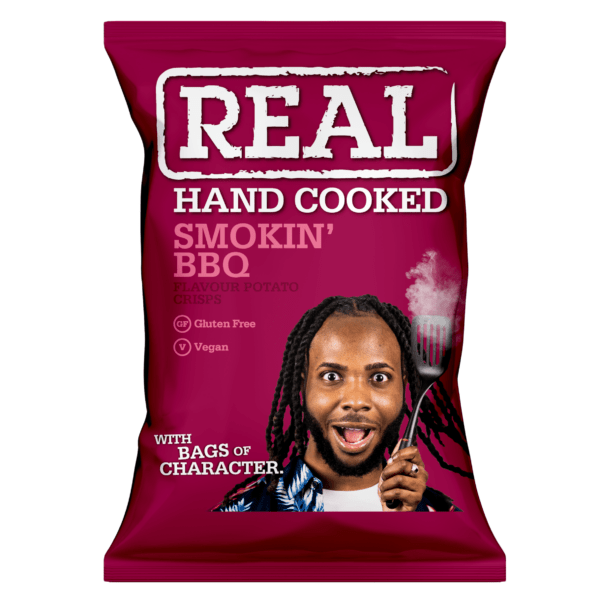 chips smokin'BBQ 35g (bordeau) Real Crisps