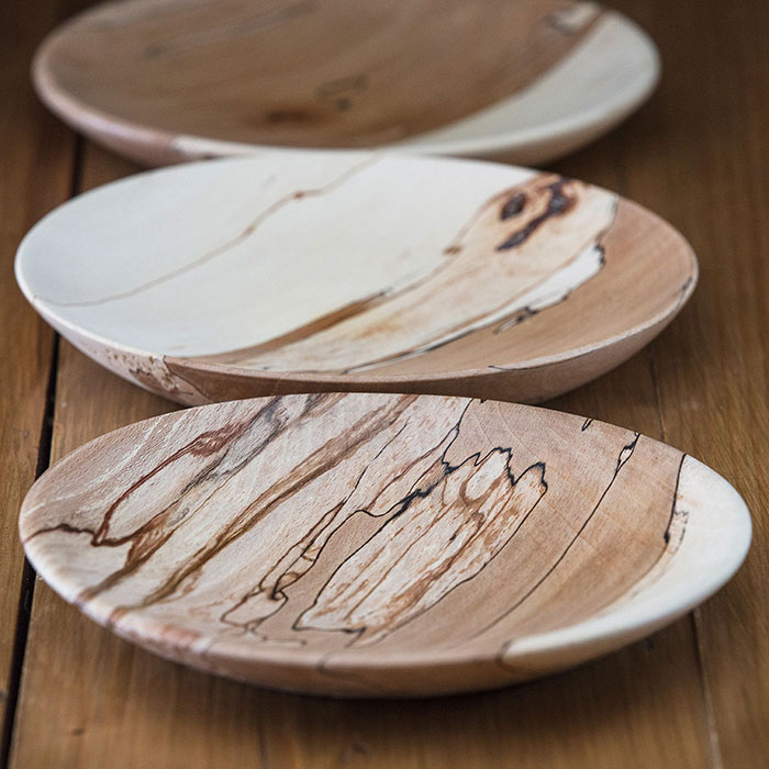 assiette en Hêtre échauffé Ø10-25 - H3cm