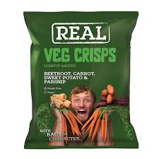 chips vegetable crips lightly salted 35g Real Crisps