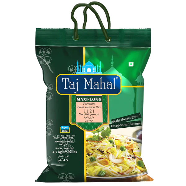 riz basmati sella premium (vert) 4.5kg Taj Mahal