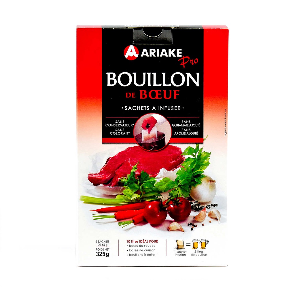 bouillon de boeuf Ariake 5x2L