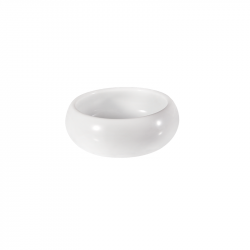 cassolette ronde porcelaine blanc Ø11.5xh4cm