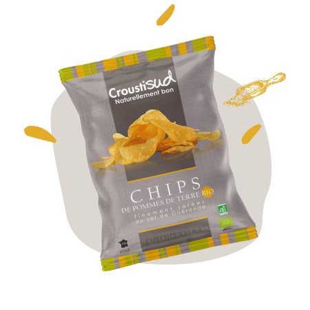 chips bio pomme de terre 100g Croustisud