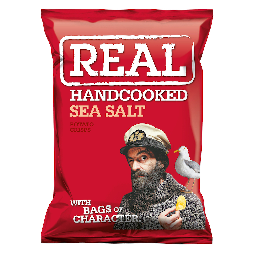 chips sea salt 35g (rouge) Real Crisps