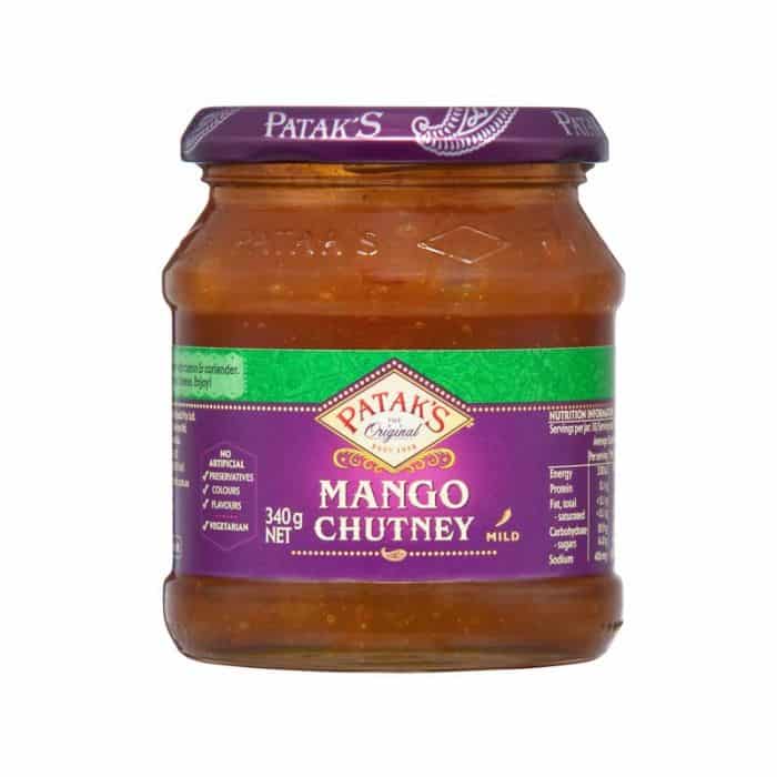 chutney de mangue doux 340g