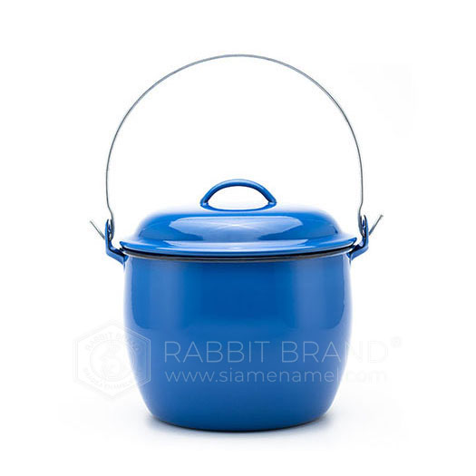cocotte bleu émaillée a/ anse 26cm