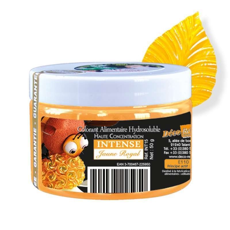 colorant hydrosoluble jaune d'or 10g
