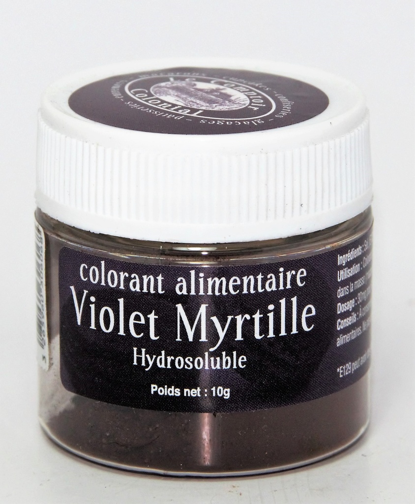 colorant hydrosoluble violet myrtille 10g