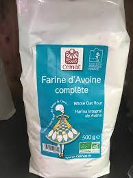 farine d'avoine complète bio 500g