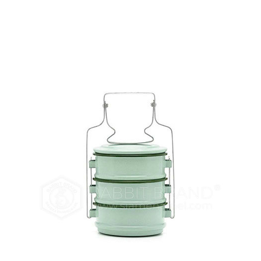 mini lunch box émaillée 3 étages 10cm