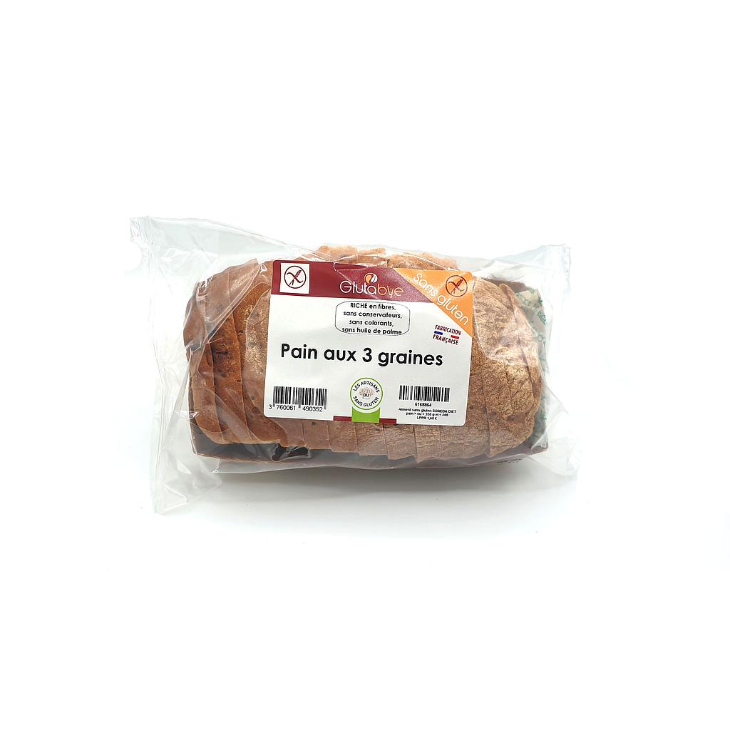 pain aux 3 graines s/ gluten 400g