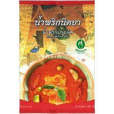 pâte de curry rouge 500g Nittaya