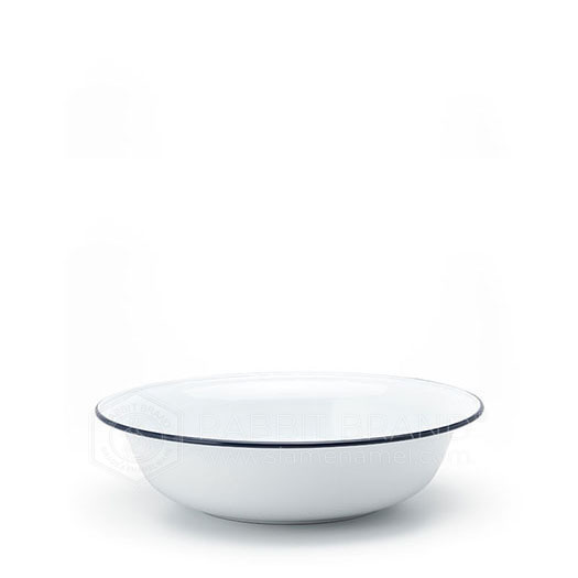 saladier métal émaillé blanc 20cm
