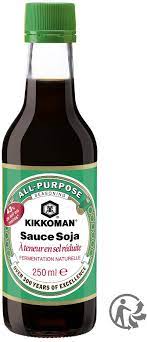 sauce soja a/peu de sel 600ml Kikkoman