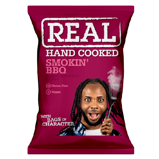 [MO-SICHISMOBBQ35G] chips smokin'BBQ 35g (bordeau) Real Crisps