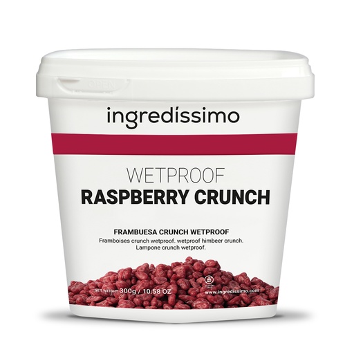 [MO-SGCRIFRAWP300G] crispy framboise wet proof 300g Ingredissimo