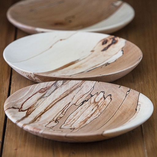 [MO-AGASSIETTEHETREECH] assiette en Hêtre échauffé Ø10-25 - H3cm