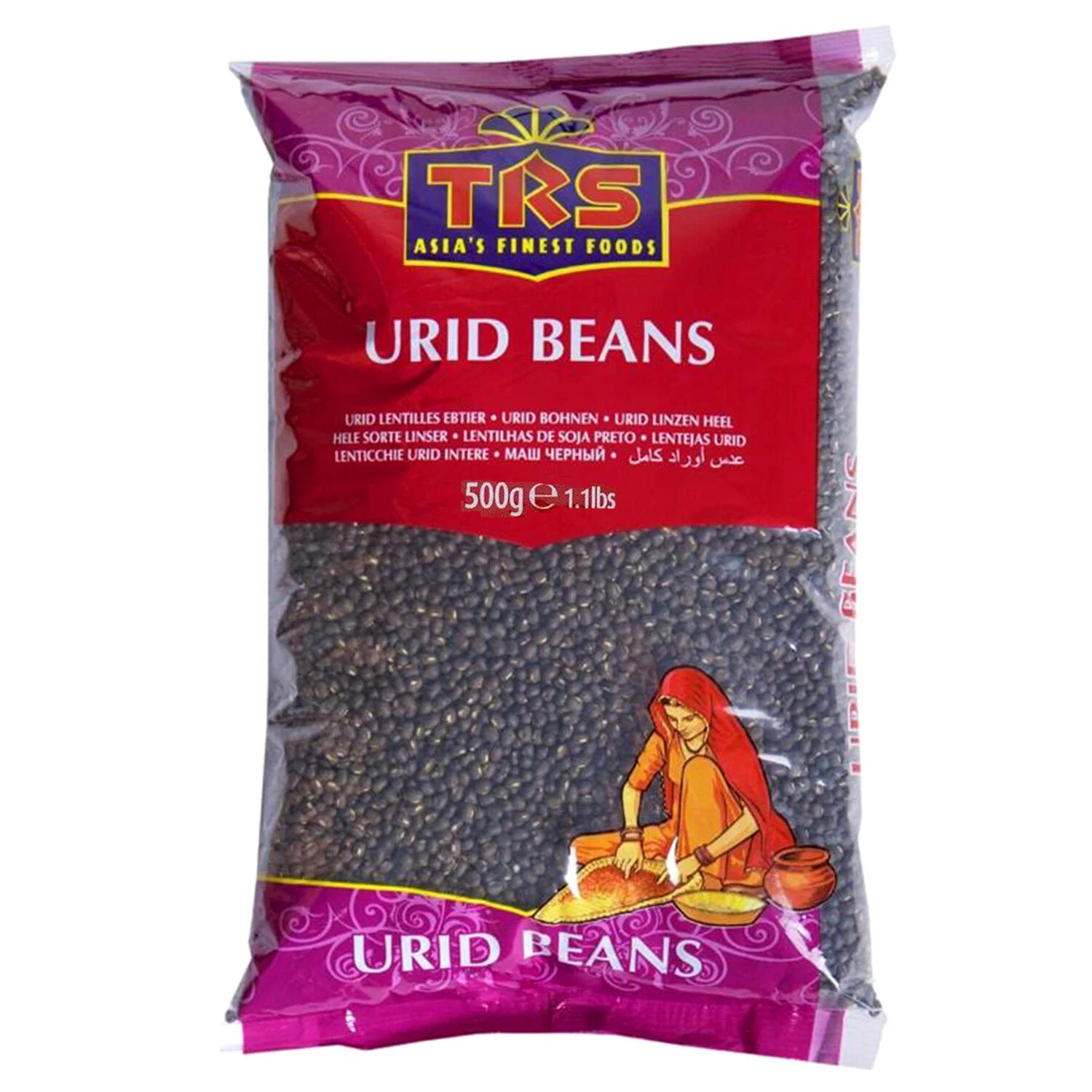 [MO-AGURDANOEN500G] urid daal noires entières 500g