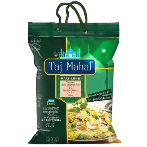 [MO-GURIBASEPREVE4.5KTAMA] riz basmati sella premium (vert) 4.5kg Taj Mahal