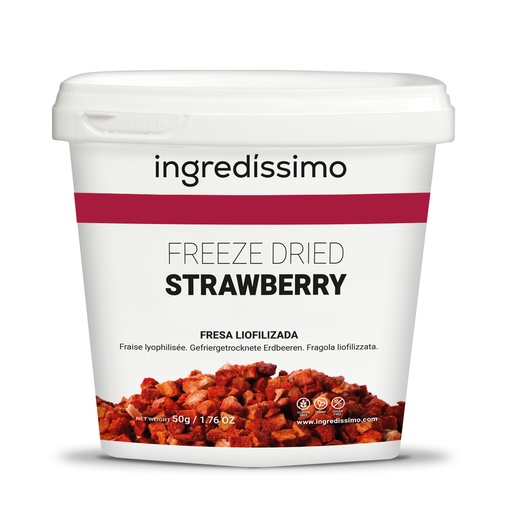 [MO-SGCRISFRAISE50G] crispy fraise 5-10mm 50g ingredissimo