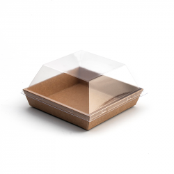 [MO-BT34BL_PL126+] assiette carton épais blanc 13x6.5cm + couvercle