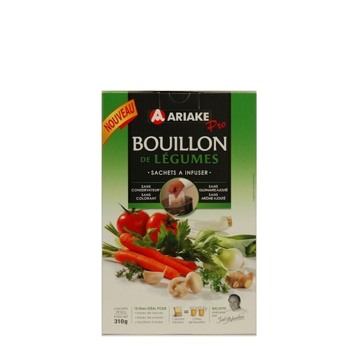 [MO-BMBOULEGARIAKE5x2L] bouillon de légumes Ariake 5x2L