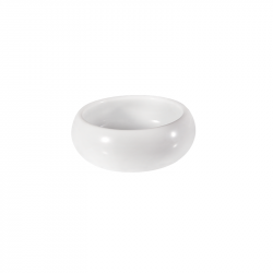 [DP-PO315BBL] cassolette ronde porcelaine blanc Ø11.5xh4cm