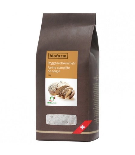 [MO-HVFARSEICOMBIO1KG] farine de seigle complète bio 1kg