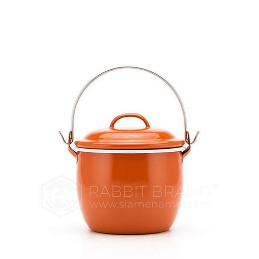 [MO-FAMINCOCBLABLE12CM] mini cocotte émaillé a/anse 12cm