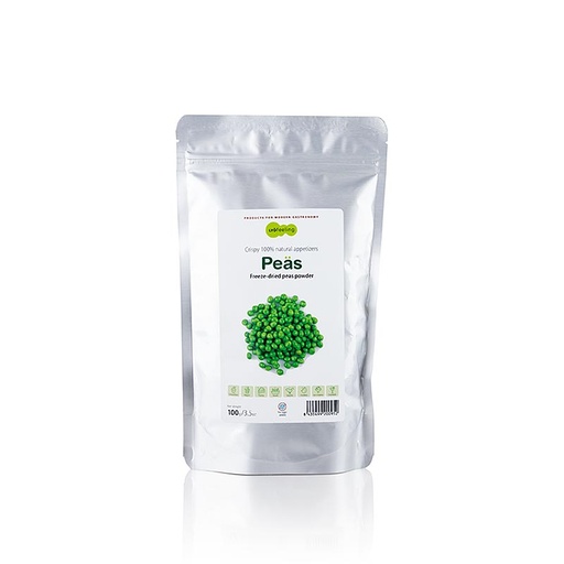 [MO-GCPETPOILYO100TF] petits pois lyophilisés 100g Toufood