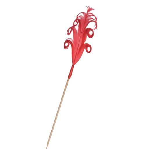 [MO-PIC125JR] pic frisé rouge 9cm (100pc)