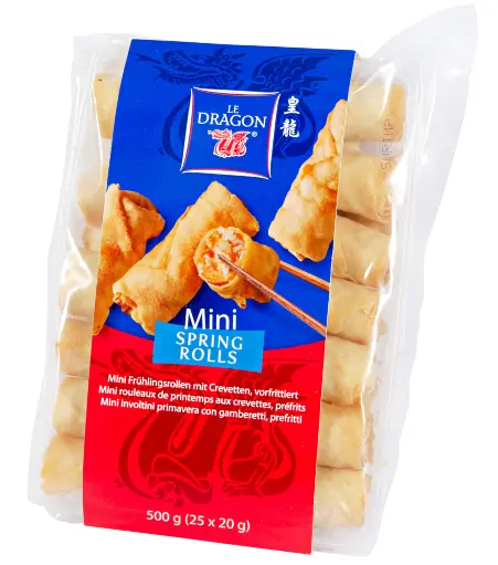 [MO-ALROUPRICRESUR500] rouleaux de printemps crevettes surgelé 500g
