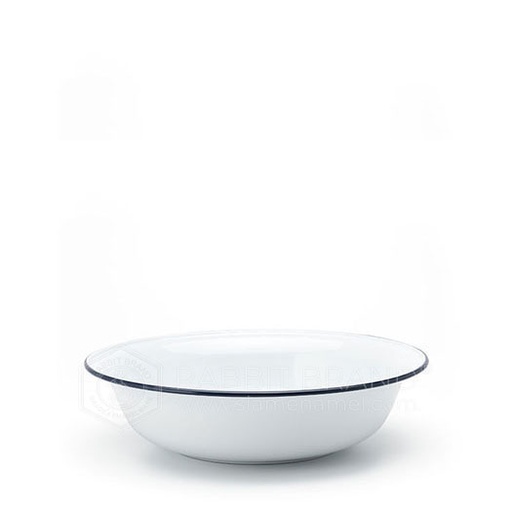 [MO-FASALBLA20CM] saladier métal émaillé blanc 20cm