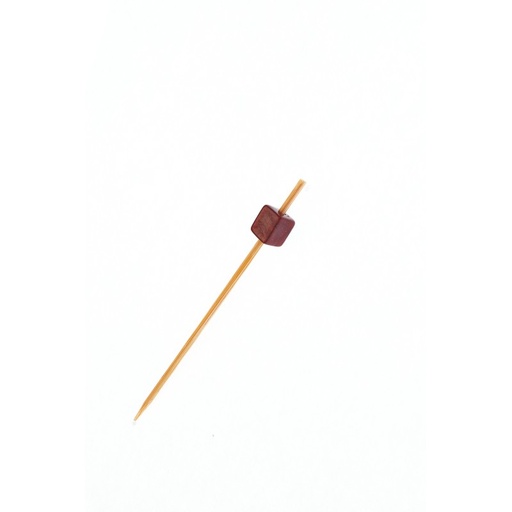 [MO-PIC128R] Pic 'perle carrée rouge' -9cm (100pc)
