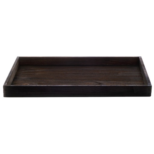 [MO-B115] Plateau bois fumé 43 x 29 x H 3.5 cm